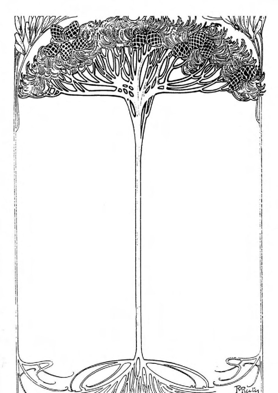 Дерево в стиле Модерн рисунок