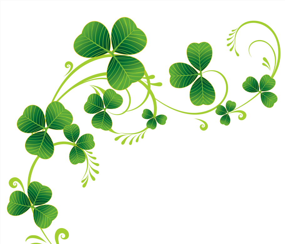 Зеленый растительный орнамент