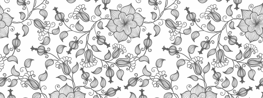 Угловой цветочный орнамент