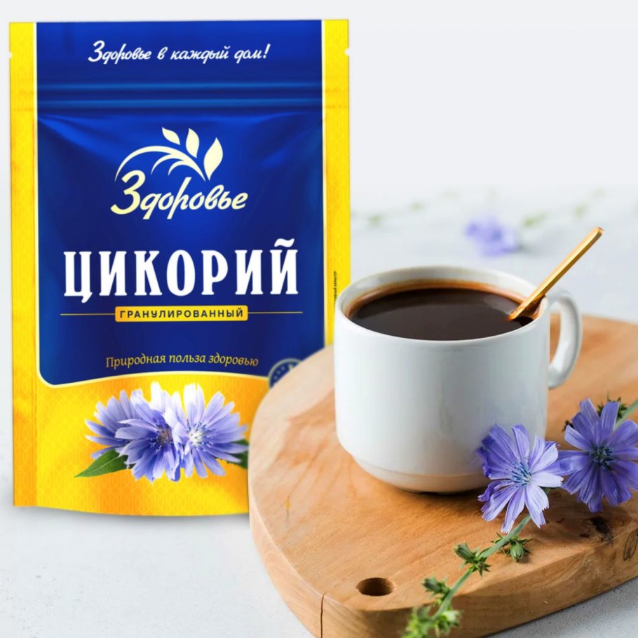 Синие цветы цикорий