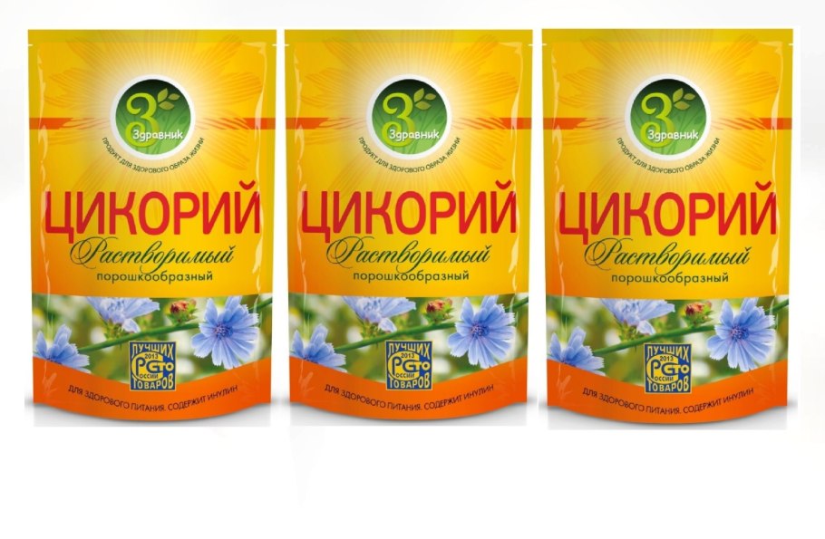 Цикорий Ботаническая иллюстрация