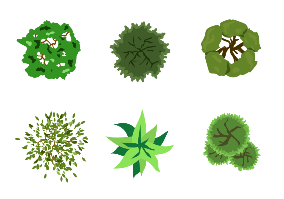 Деревья для генплана