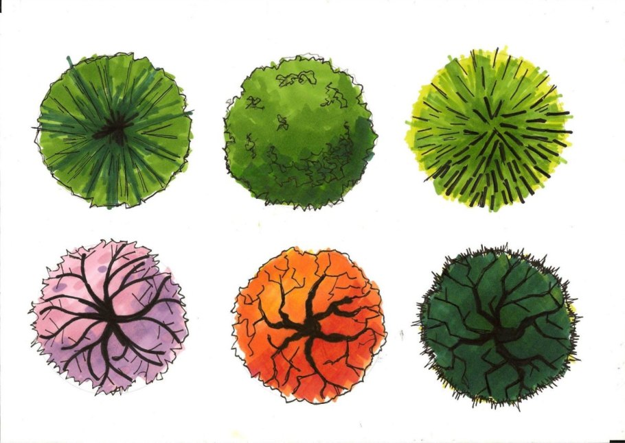 Деревья для генплана