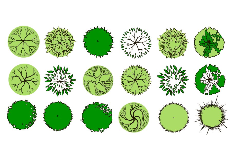 Деревья для генплана