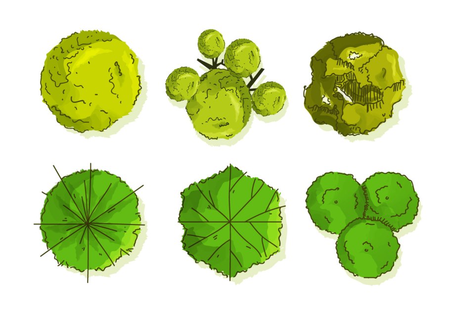 Деревья для генплана