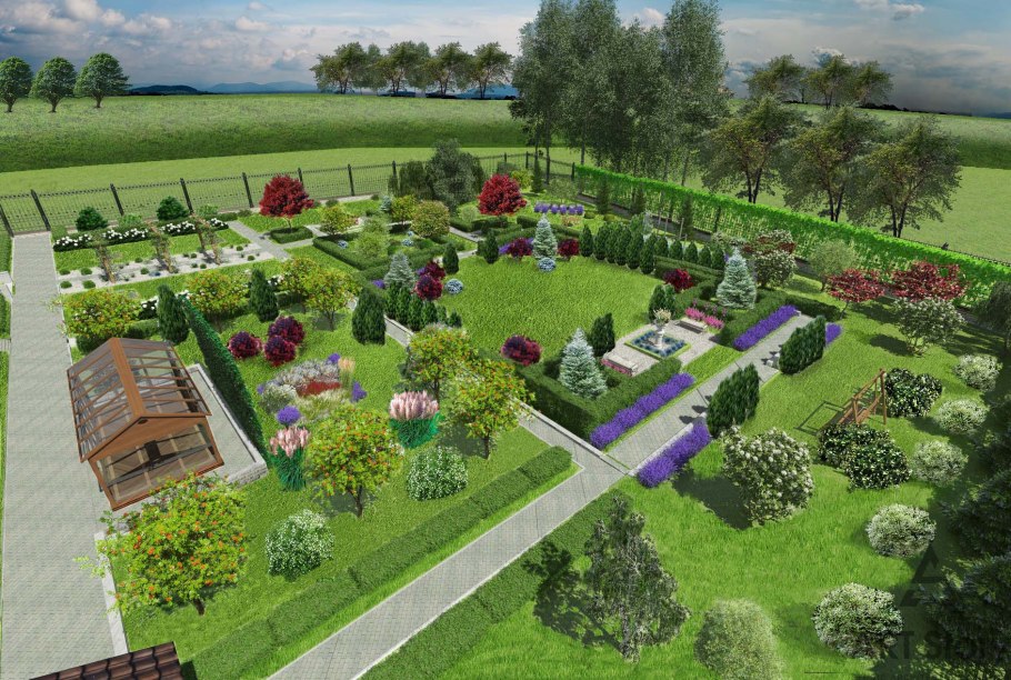 Проект озеленения участка