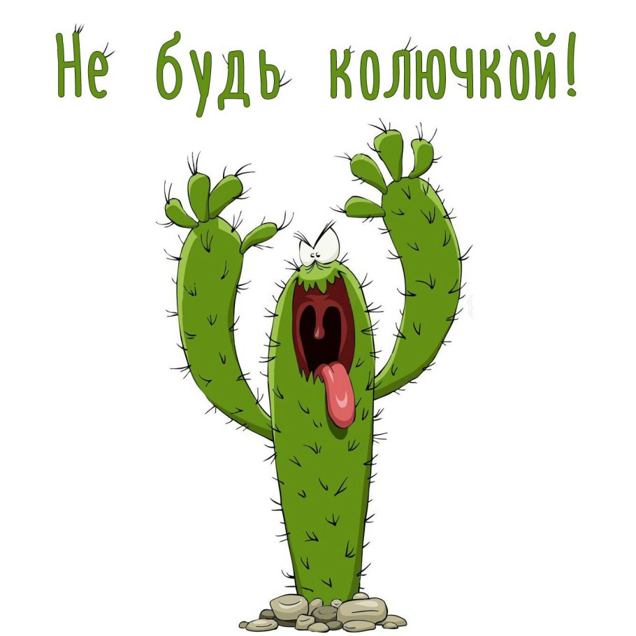 Прикольный Кактус