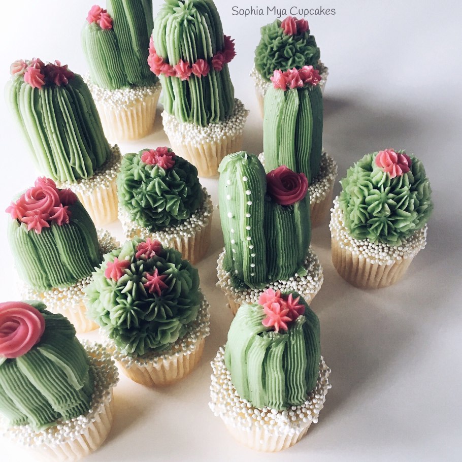 Пирожные кактусы