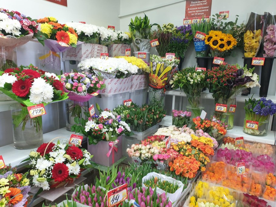 Магазин живых цветов