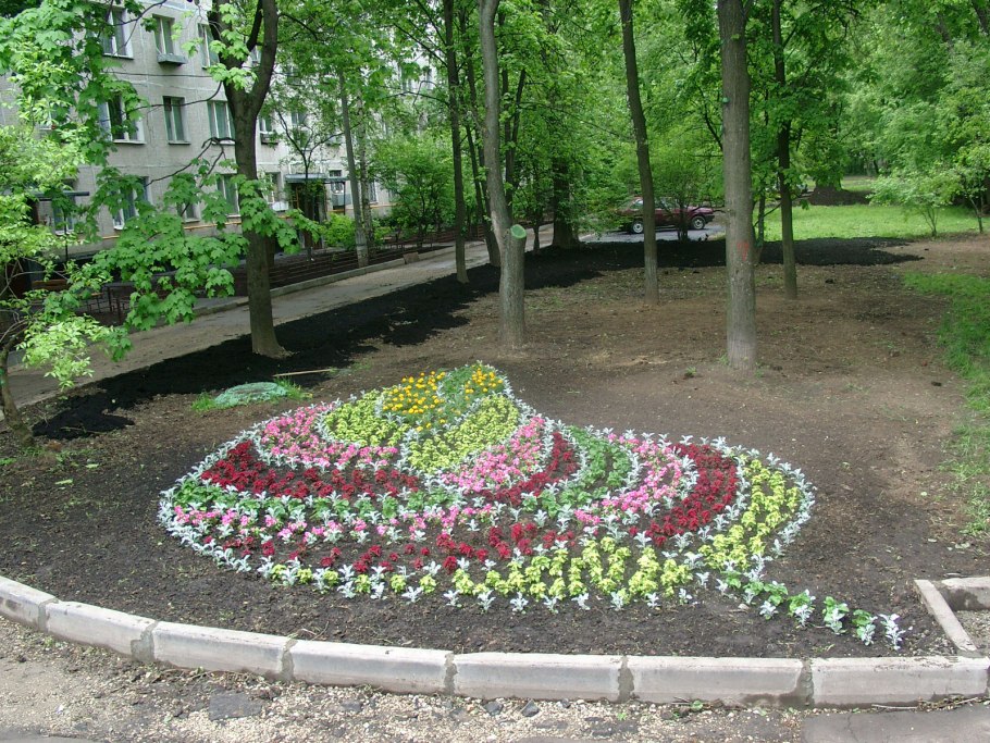 Клумбы для школьного двора