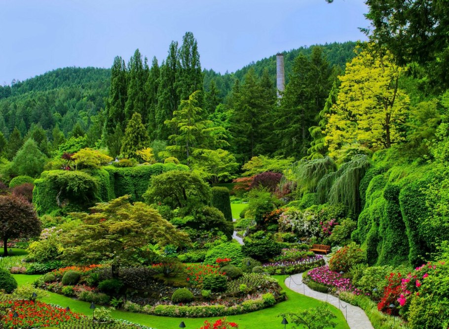 "Сады Бутчартов (the Butchart Gardens) Ванкувер, Канада