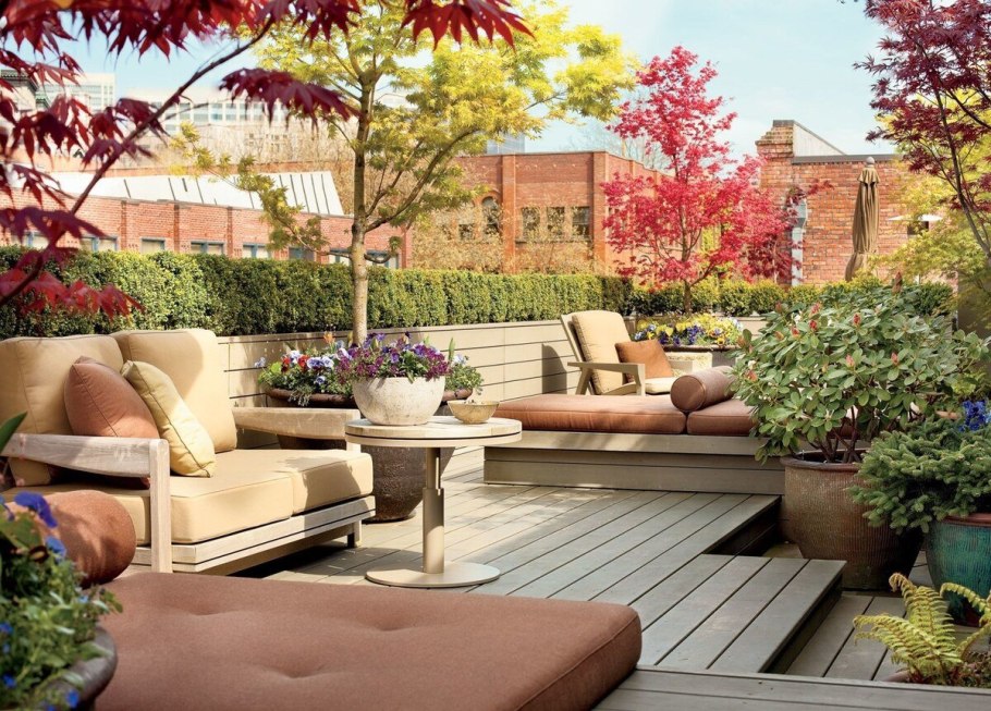 Терраса в саду