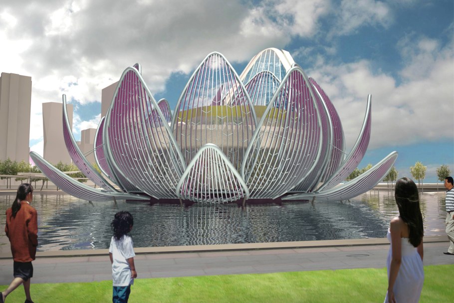 Выставочный центр «Лотос» в городе Чанчжоу (Китай).