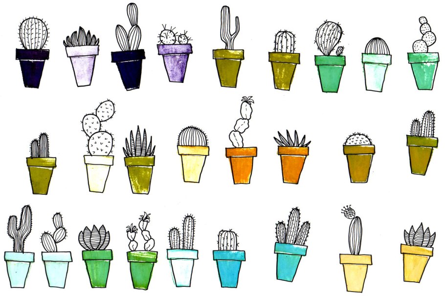 Рисунки цветов карандашом