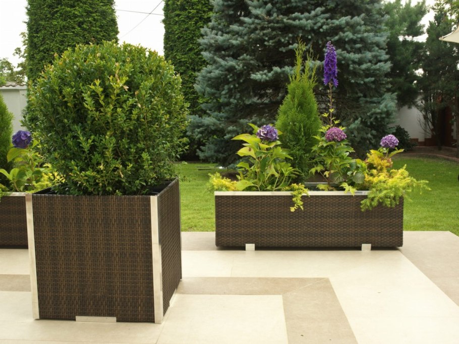 Вазон прямоугольный