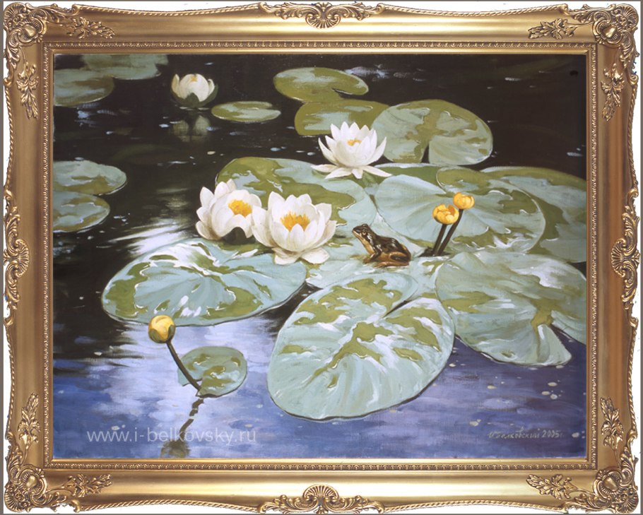 Моне нимфеи триптих