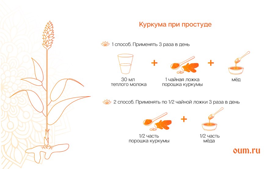 Куркума при простуде