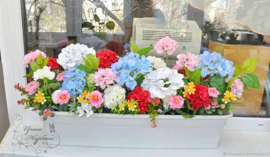 Композиции в балконных ящиках