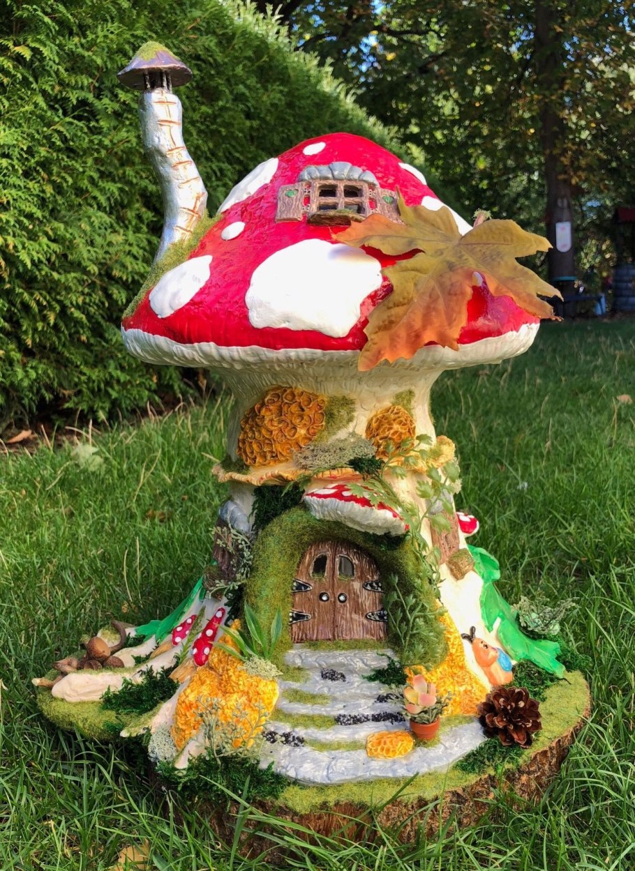 Мухомор поделки для сада