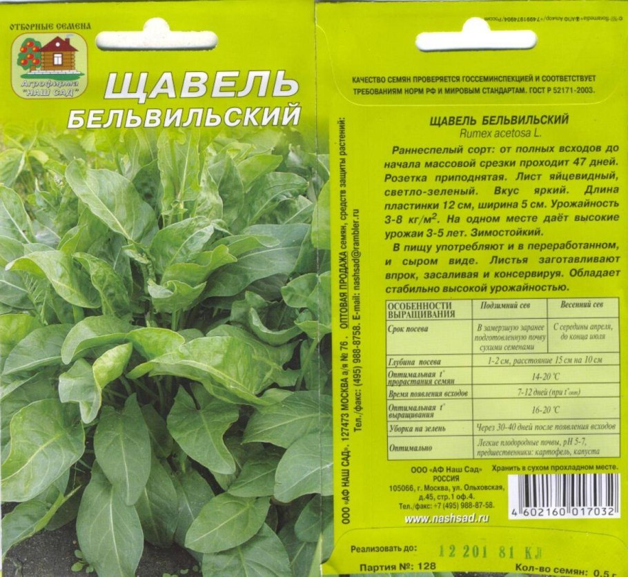 Щавель Бельвильский