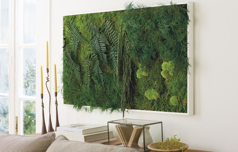 Панно из искусственной зелени