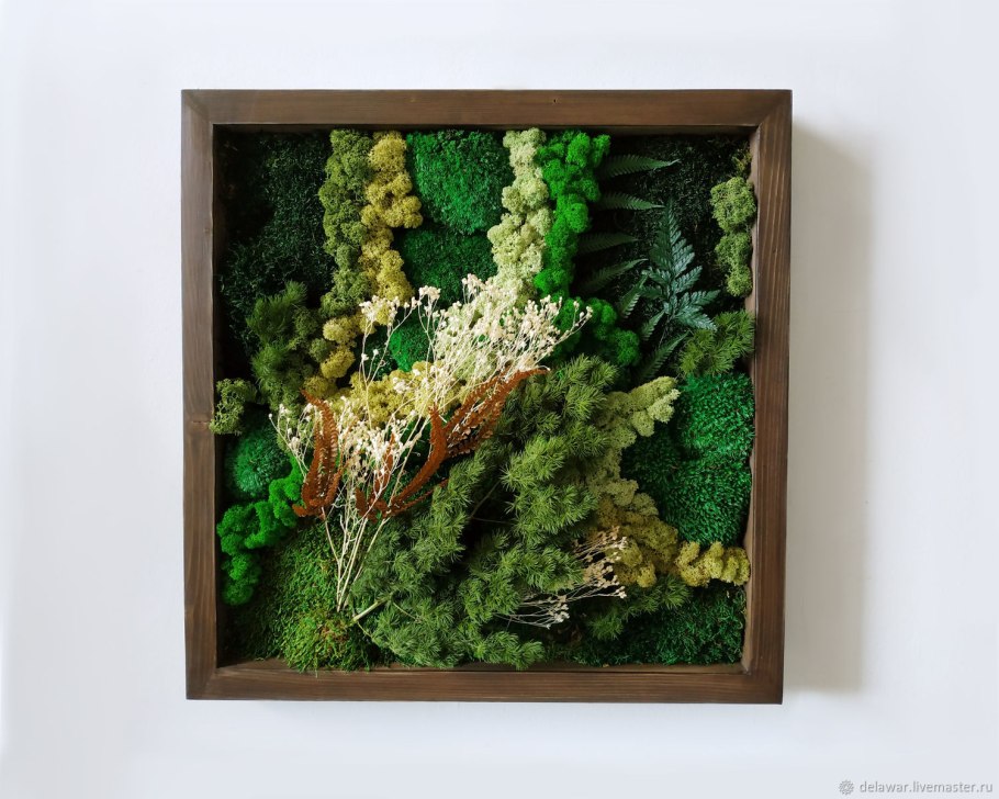 Настенные панно из стабилизированного мха
