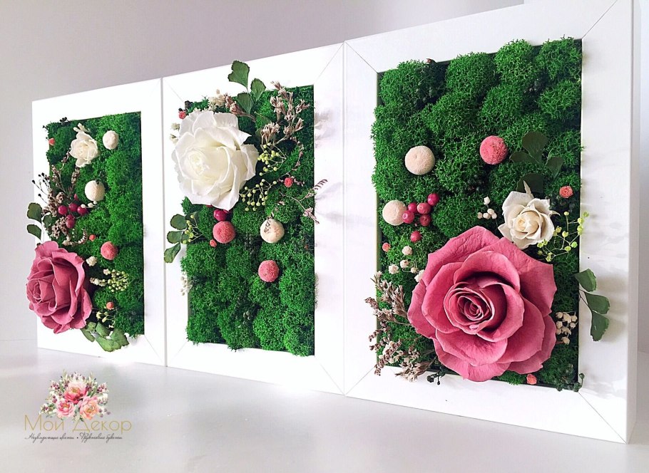 Декор из стабилизированных растений
