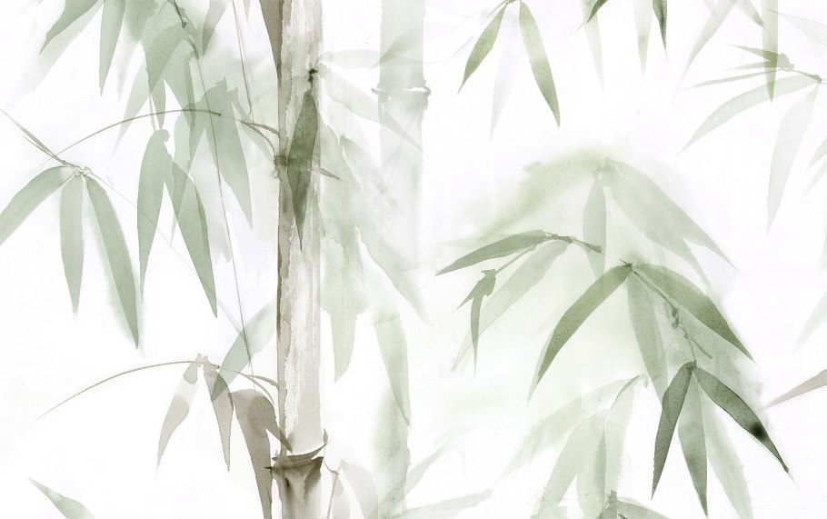 Бамбук акварель