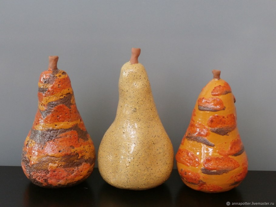 Груша керамическая для интерьера