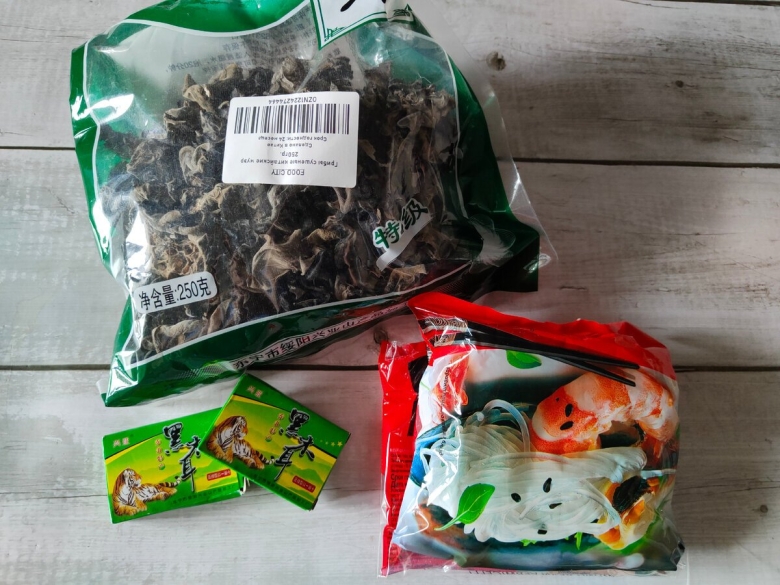 Грибы древесные сушеные муэр китай 250 гр