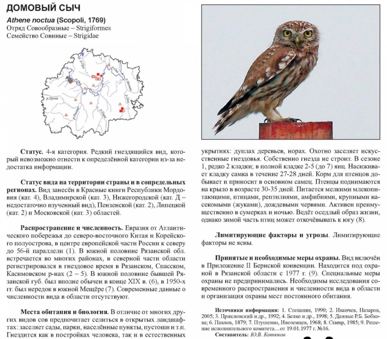 Птицы красной книги Рязанской области