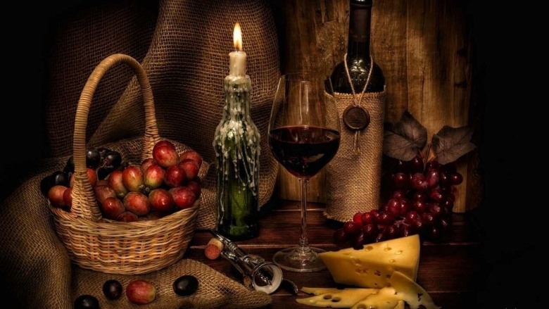 Натюрморт с вином