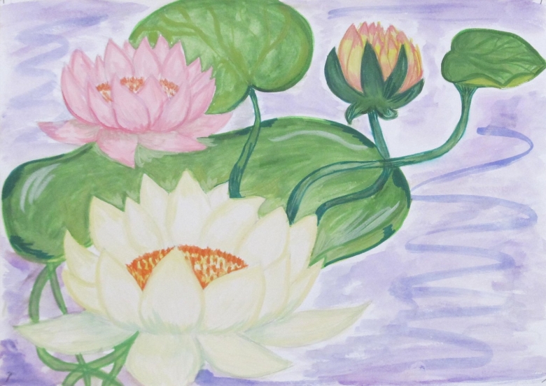 Кувшинка рисунок
