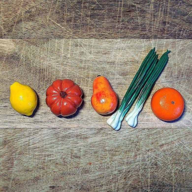 Лепка овощей и фруктов