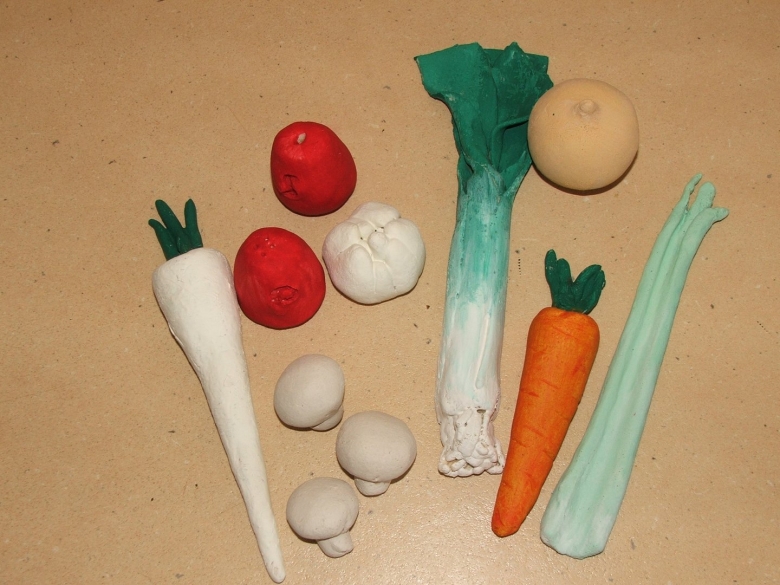Лепим овощи