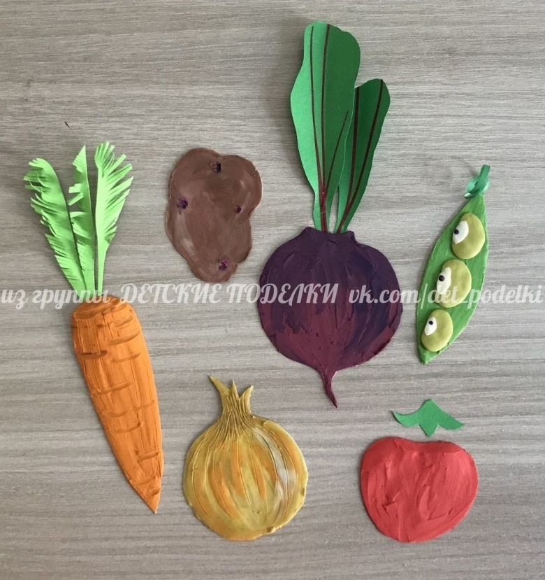 Поделка овощи для детей