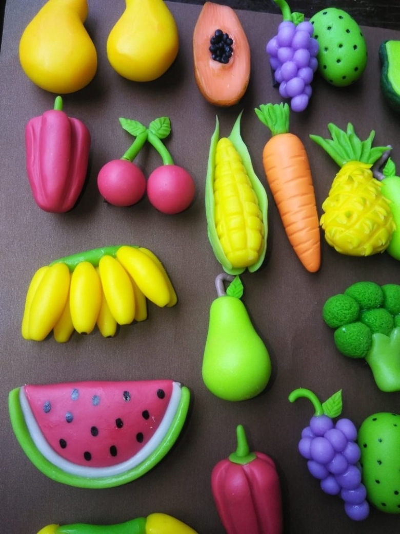 Лепка фрукты