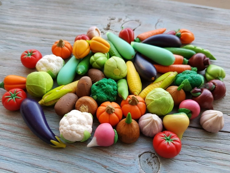 Лепка овощей пошагово