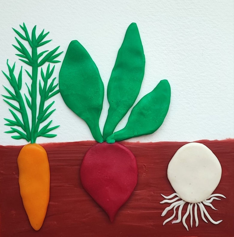 Овощи аппликация для детей