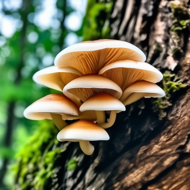 Опята на дереве