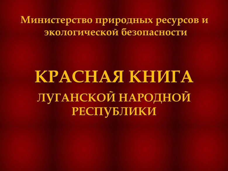 Красная книга ЛНР животные