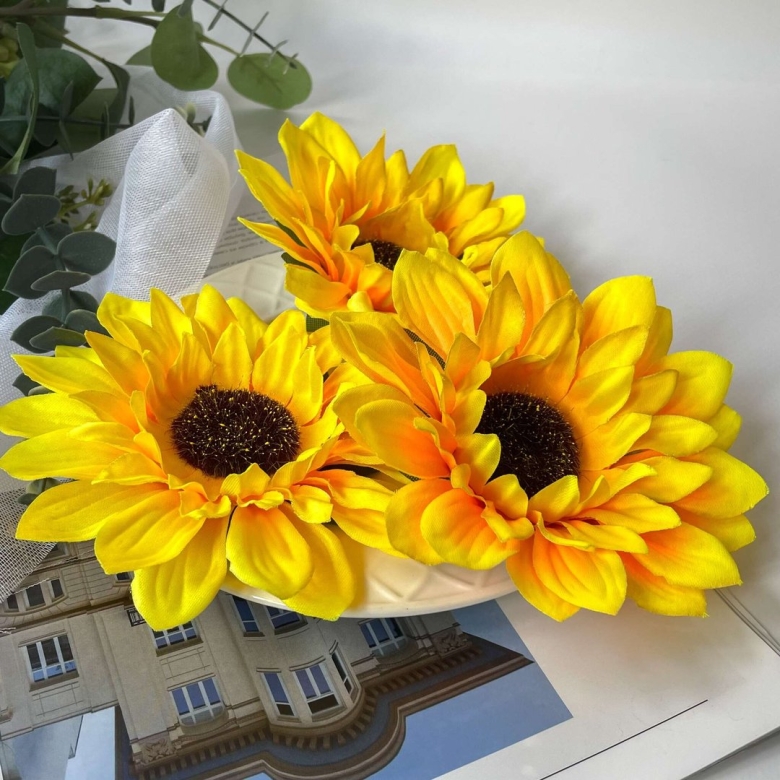 Подсолнухи искусственные