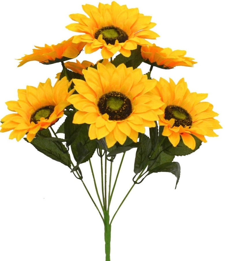 Цветы искусственные подсолнух