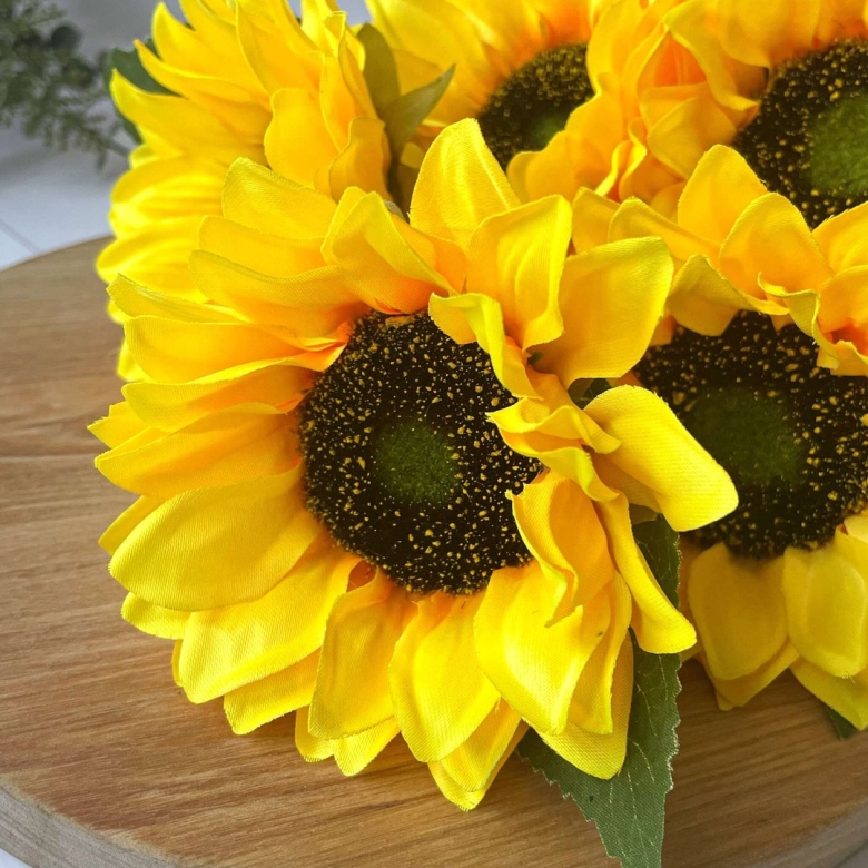 Подсолнух искусственный плоский