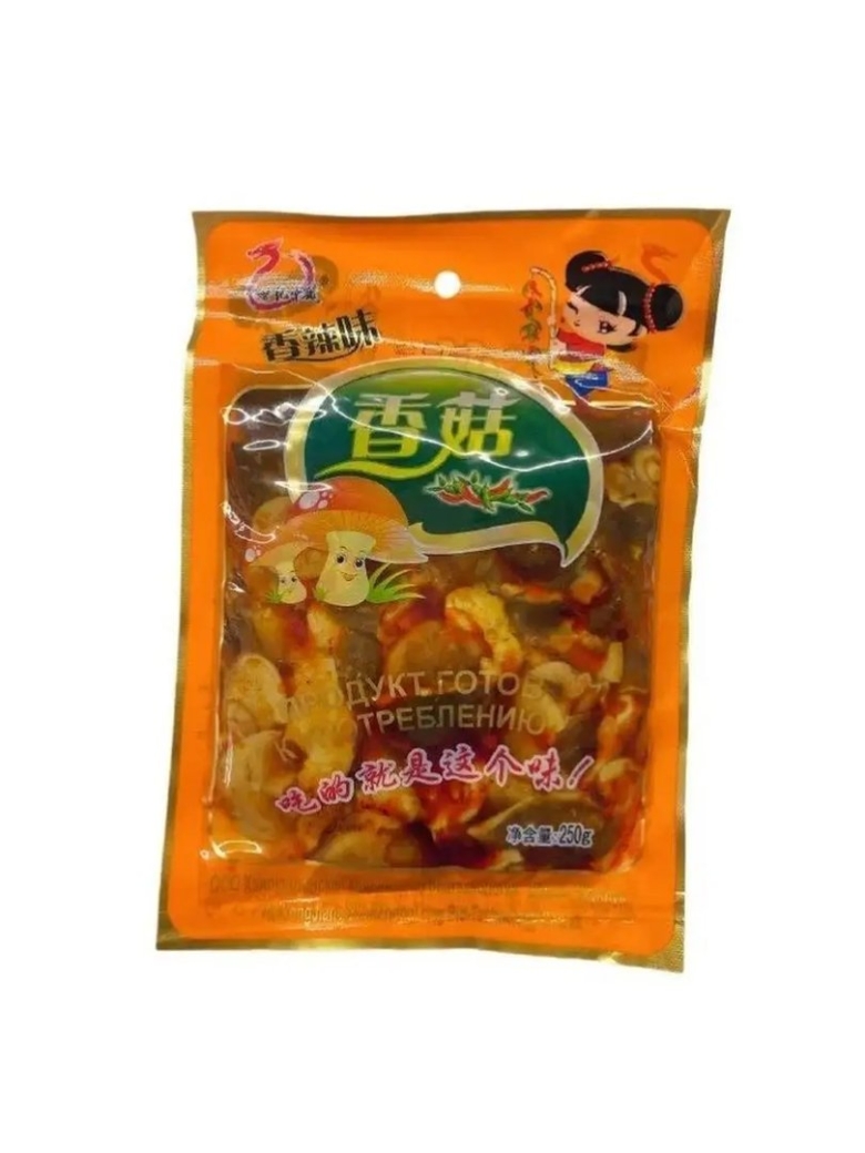 Китайские острые грибы в вакуумной упаковке