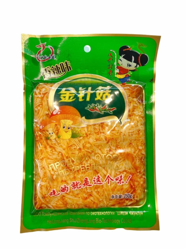 Китайские грибы еноки острые для салата и гарнира