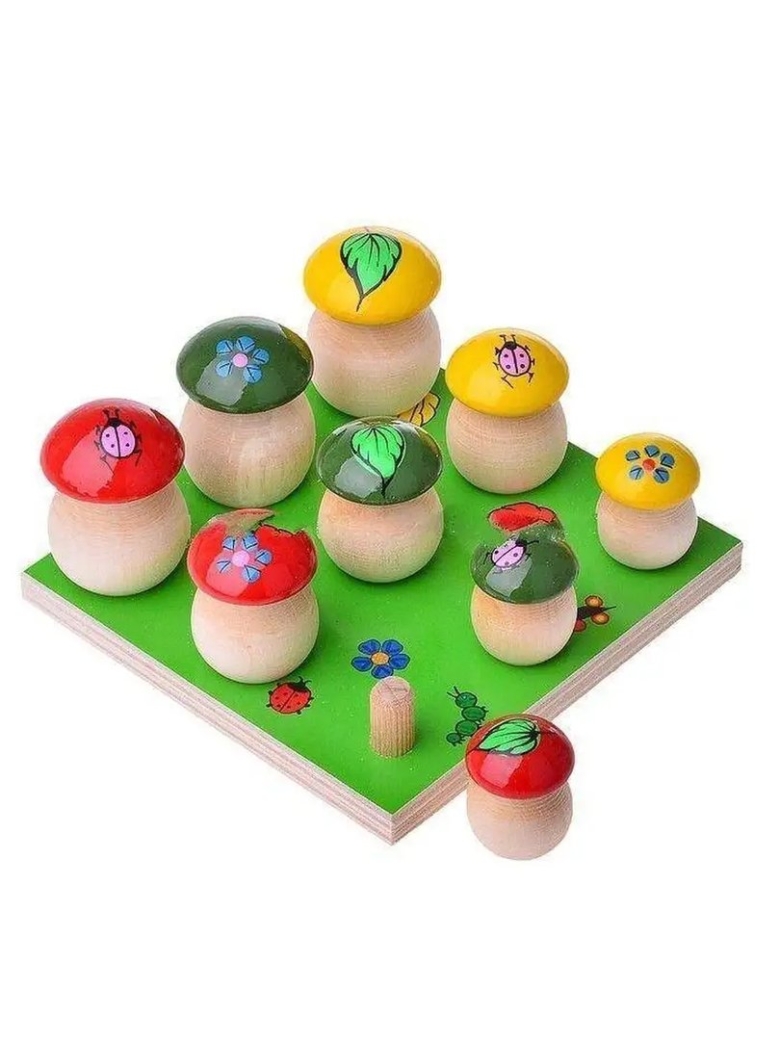 Грибочки деревянные игрушки