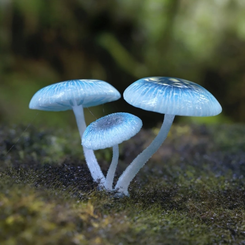 Гриб голубая Мицена