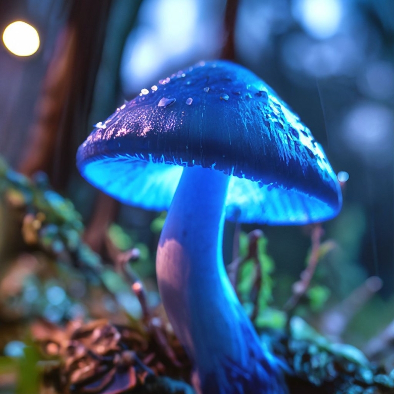 Синие грибы