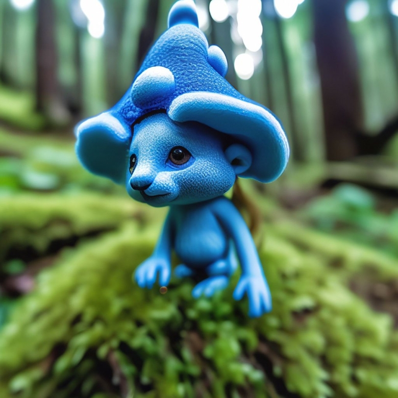 Синий смурфик